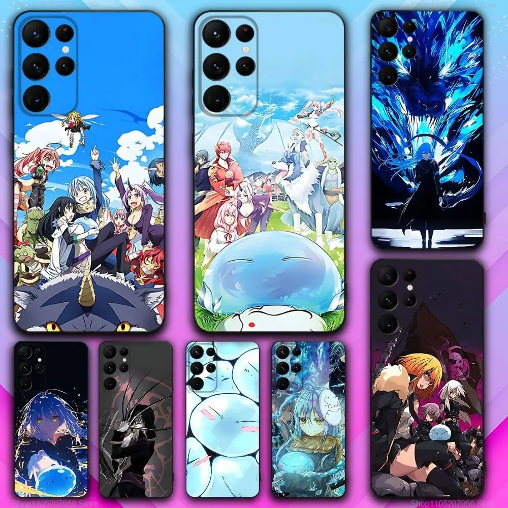

R-Rimuru Slime Tempest Phone Case For Samsung S21,S30,S25,S22,S23,S20,S24,Fe,Lite,5G,Ultra,Plus Black Cover
