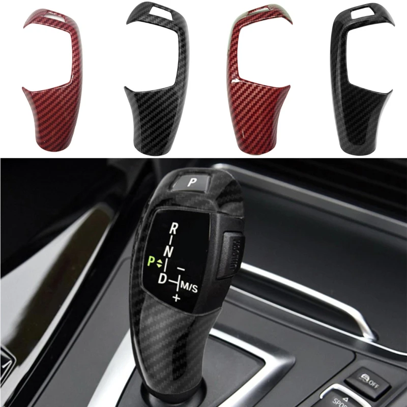 Car Gear Shift Knob Cover Trim Sticker For BMW 1 2 3 4 5 7 Series X3 X4 X5 X6 F20 F21 F30 F32 F10 F07 F15 F16 F25 F26 F01 F02