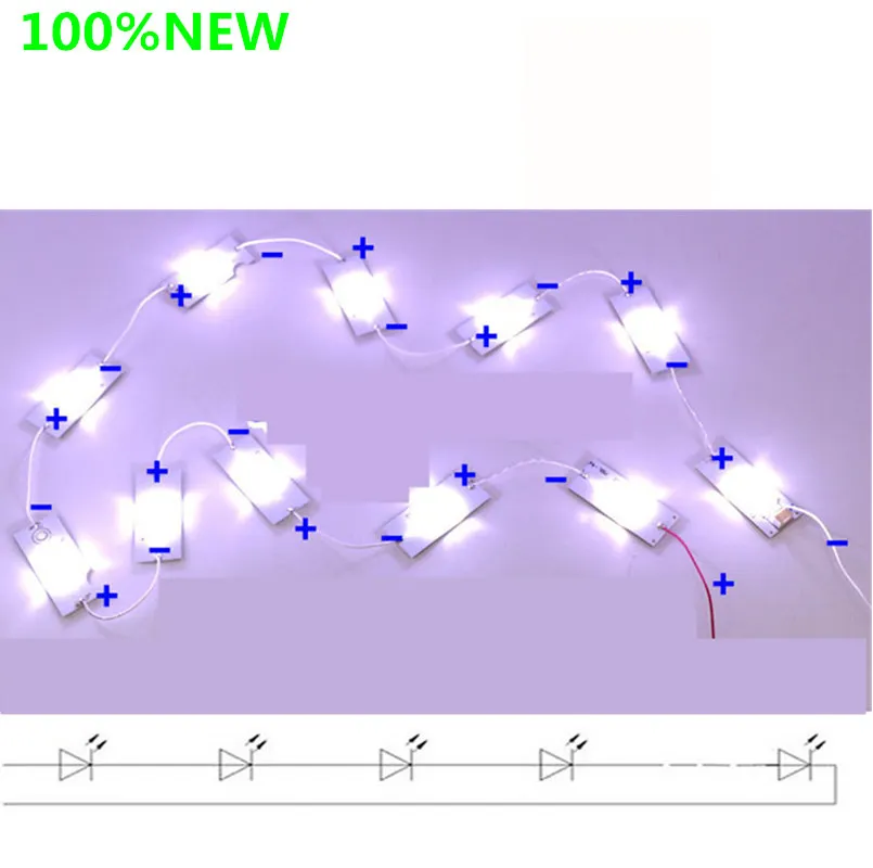 Imagem -06 - Contas de Lâmpada Smd com Lente Óptica Fliter para Reparo de tv Led D50a710 L50f2850a Rf-bs500e320701l 0701r 3v 6v 100 Novo