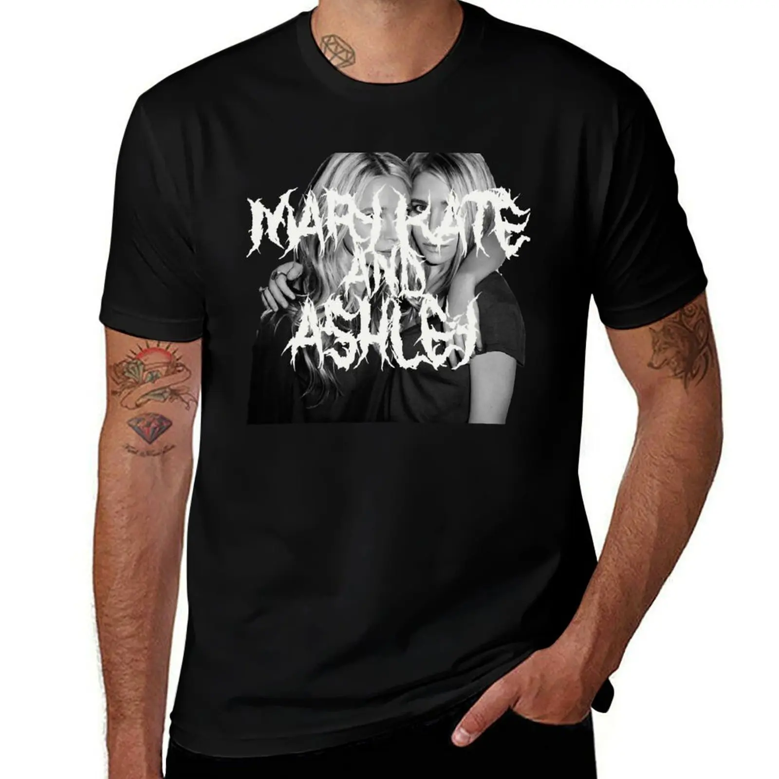 

MK and Ash Metal T-Shirt blue archive graphic t shirts sublime slim fit t shirts for men