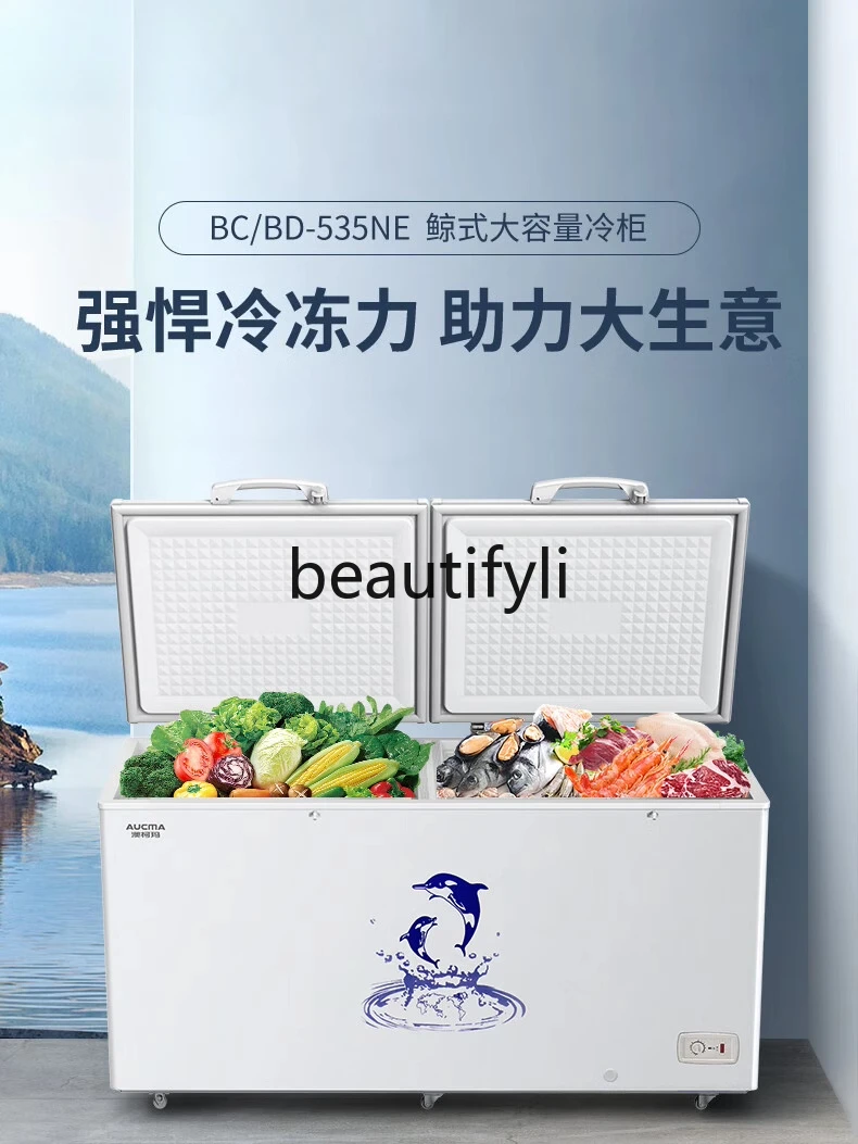 

Freezer BCBD-535NE Large Capacity Double Door Freezer Horizontal Single Temperature Refrigerated Refrigerator
