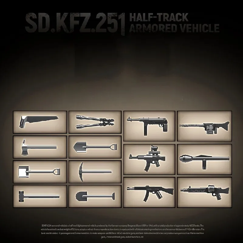 Ensemble de blocs de construction de char blindé militaire WW2, avec 3 figurines, Kits de réservoirs Technik à collectionner, modèle, cadeau d'anniversaire 714 pièces