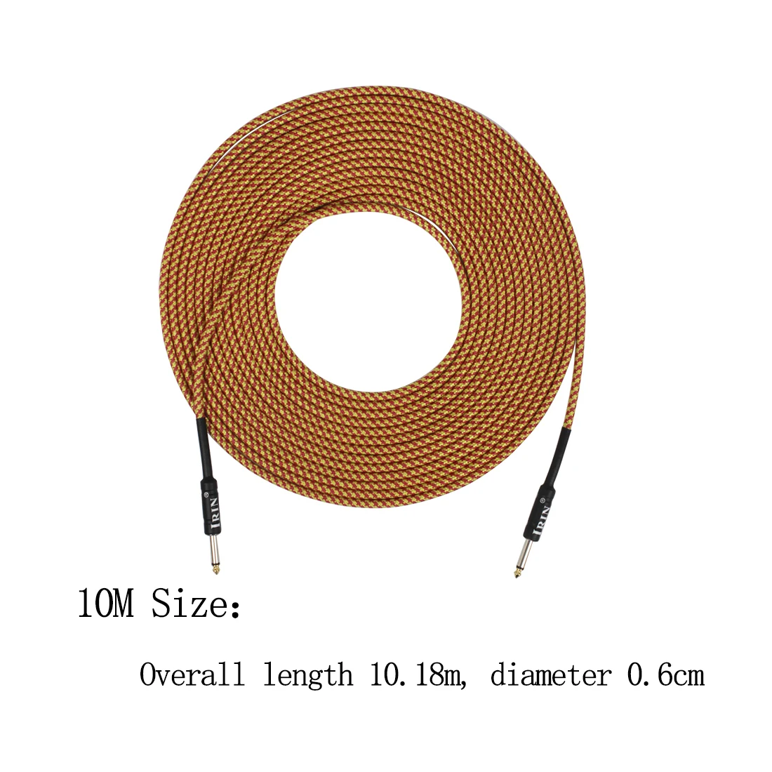 IRIN Electric Guitar Cable Wire Connection Cable Audio Cable 10/6/3M Guitar & Bass String Instrument Accessories Parts Colorful