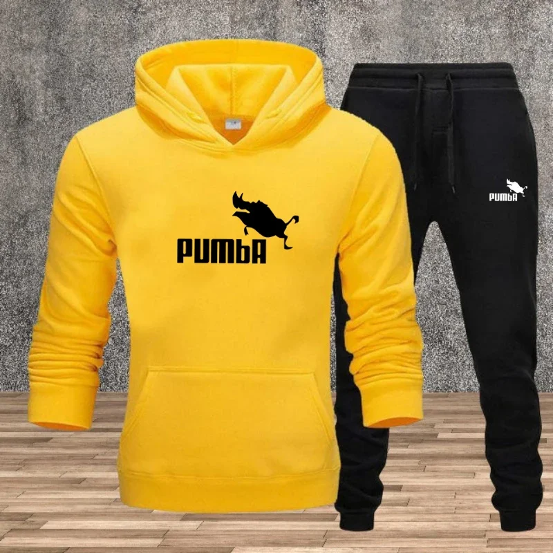 Quality Mens Tracksuit Retro Printing Single Piece Sweatshirts Sweatpants Office Home Hoodie Pants Sports Casual Mens Clothing