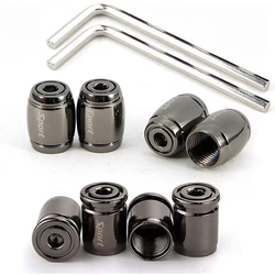 8 Pcs Locking Tire Valve Caps Anti Theft Design Aluminum Tire Valve Stem Caps for Cars SUVs Bike and BicycleTrucks Motorcycles