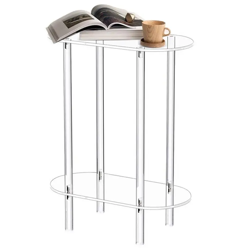 Sofa Table Side Transparent Tea Tables Auxiliary Table Acrylic Storage Cabinet Nightstands Acrylic Coffee Table For Bedroom