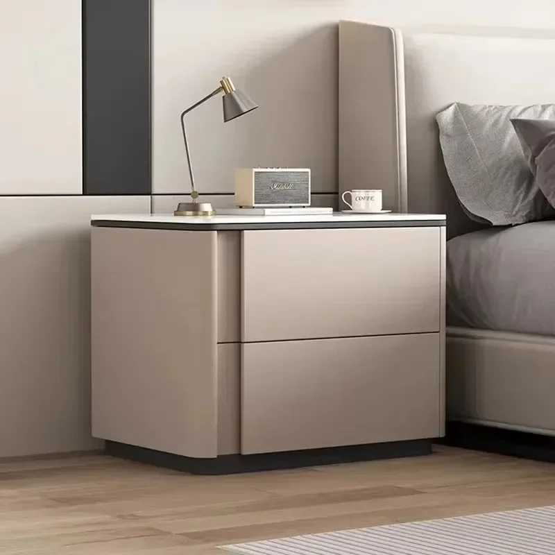 Aesthetic Minimalist Night Table Modern Storage Italian Drawer Bedside Table Luxury Trendy Cajones  Home Furniture