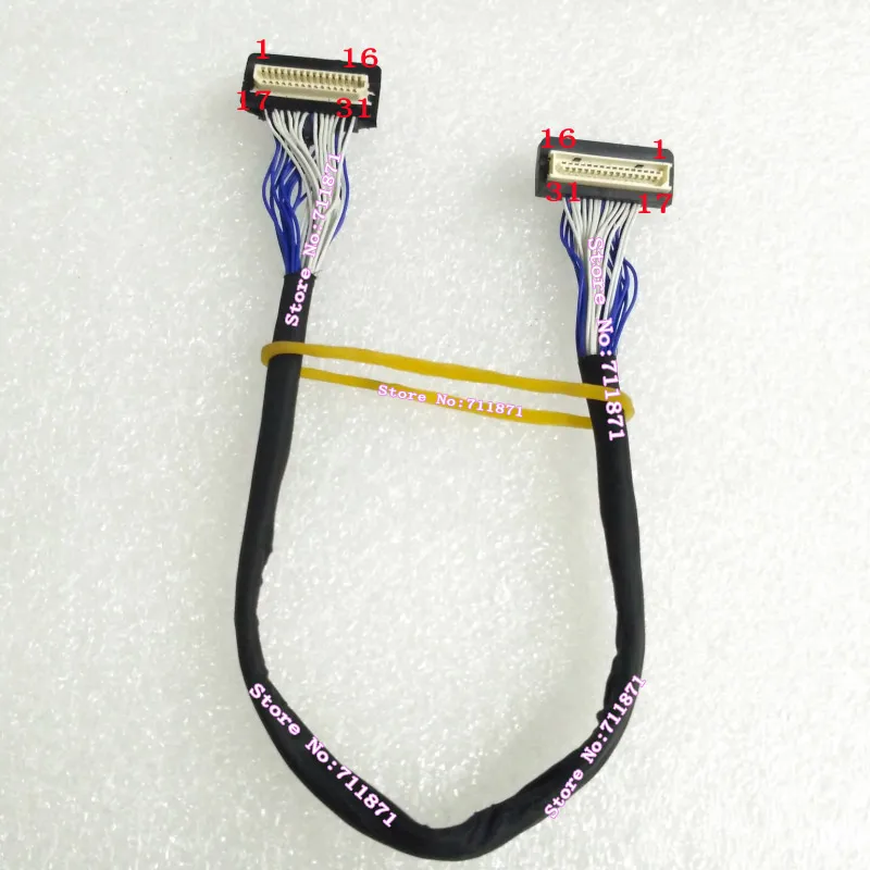 1.0 Pitch 31Pin Male to Female DF9 extension cable 31P to 31Pin TTL 31S DF9 Male Female Extendsion cord Male to Female 31P DF9