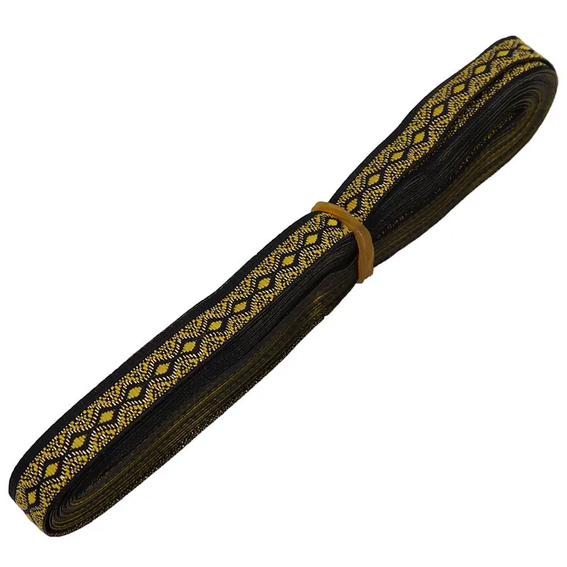 7 Yards 10mm Woven Jacquard Ribbon Vintage Ethnic Embroidery Lace Ribbon For Curtain Garment Bags Accessory