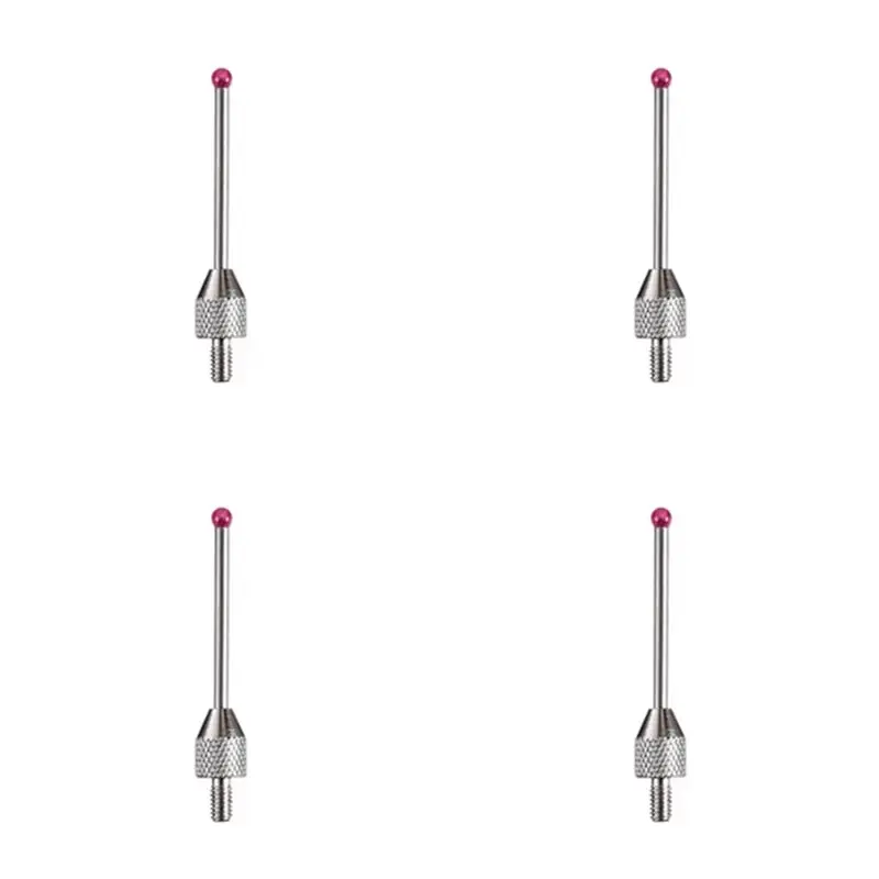 A36T-4X M2.5 CNC Probe Measuring Tips 2Mm Stylus Ball Porcelain Shaft CNC Height Gauge Probe Measuring Probe CMM Machines A