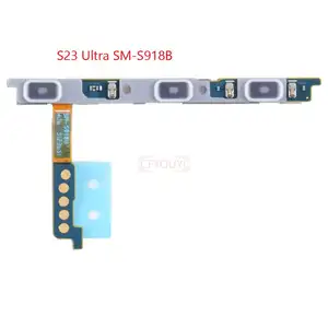 Bilashmart BackShell Power Button and Volume Control Button Side Key Flex Cable Samsung Galaxy S23 Ultra S23Ultra SM S918B S918B