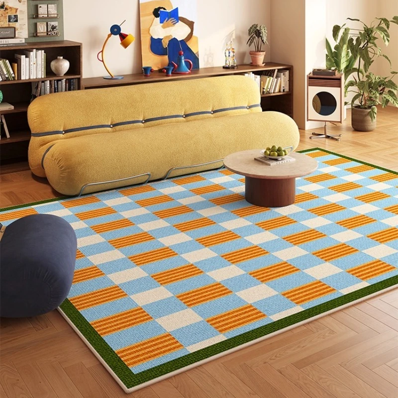 

Modern Minimalist Living Room Carpet Creative Geometric Pattern Bedroom Rug Large Area Light Luxury Home Decoration Sofa Mats 러그