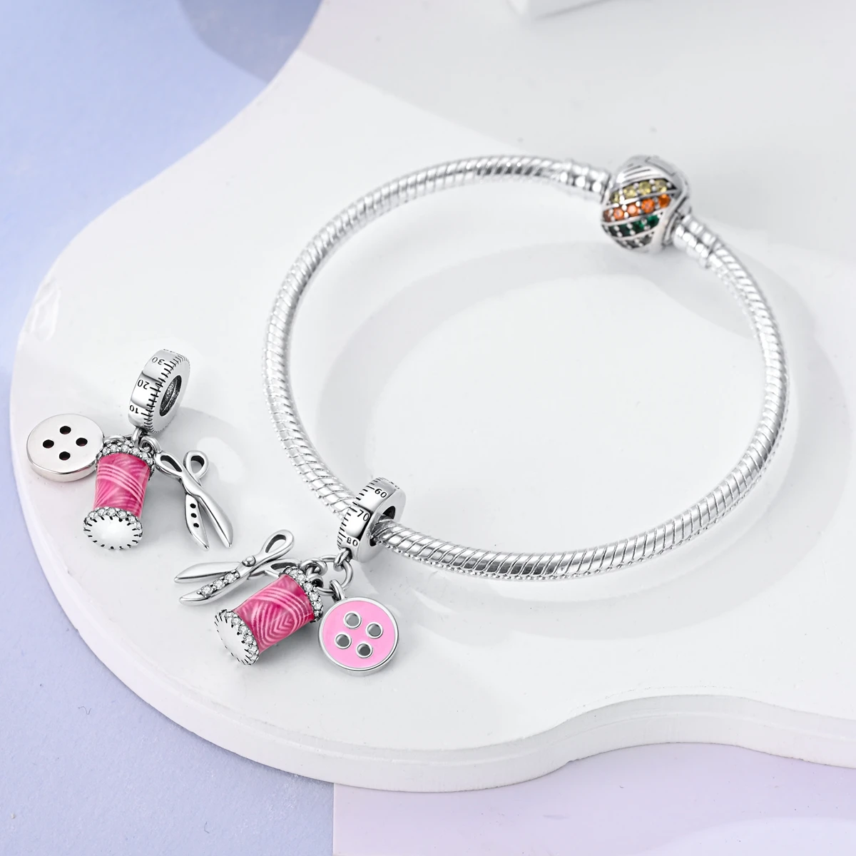 925 Silver Charms Skirt Ballet Shoes Pink Pendants Fit Original Bracelet Beads Diy For Woman Jewelry