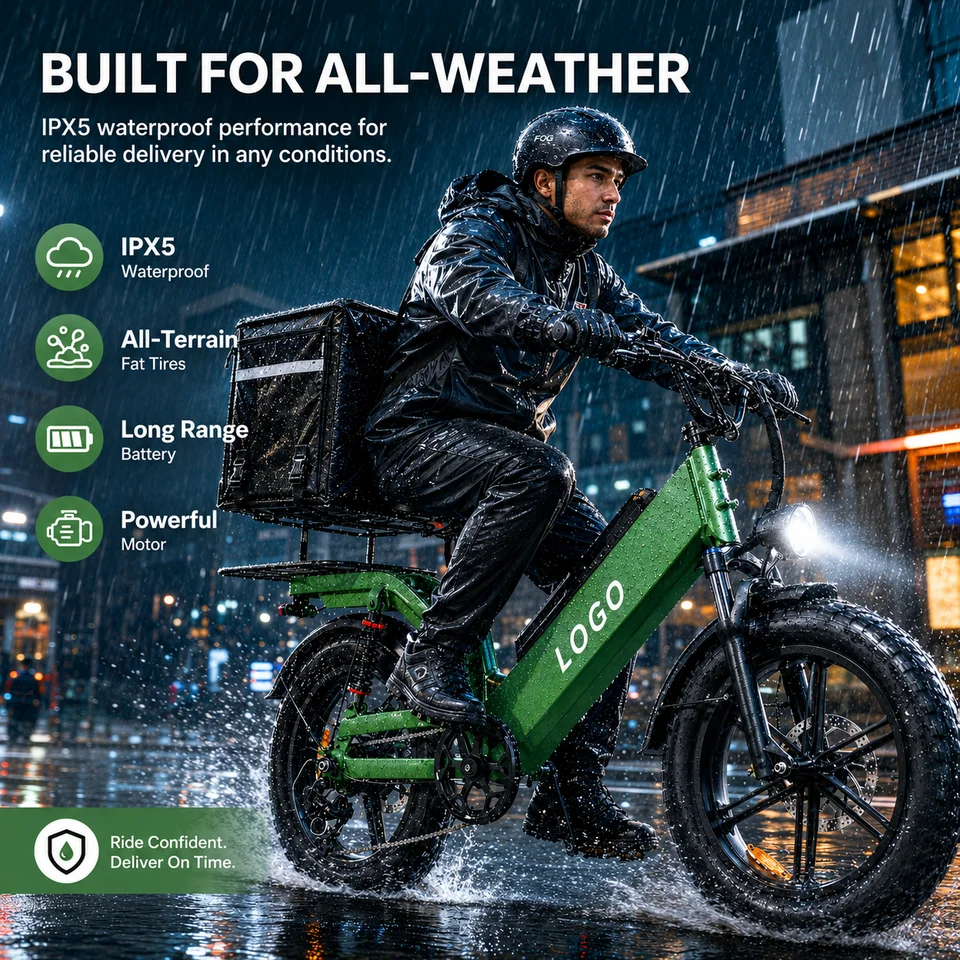 Custom D55 Electric Bike 20inch Fat Tire 48V 250W-1000W Aluminum Frame 7-Speed Full Suspension Disc Brake E-Bike image 9