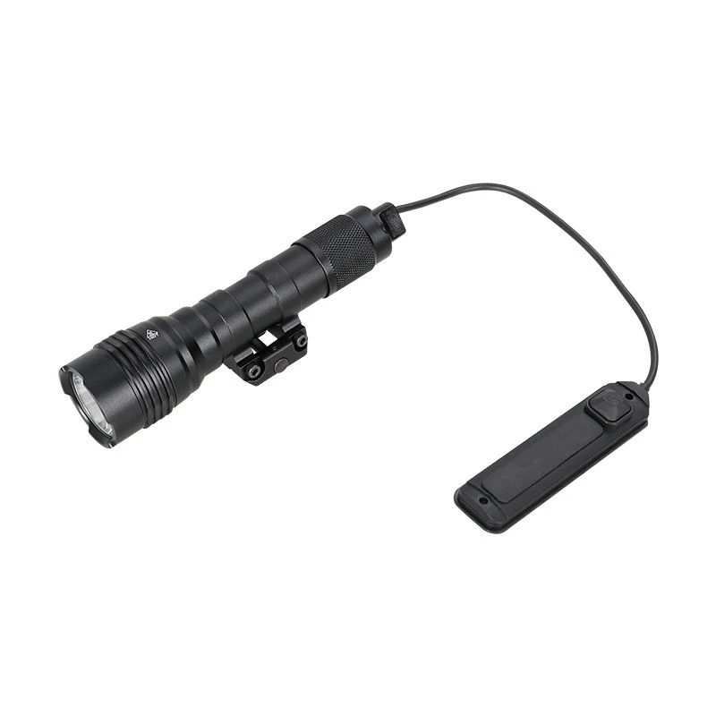 1000 Lumens Tactical Flashlight with Remote Pressure Switch High Power LED Rifle Weapon Light for 20mm Picatinny Rail