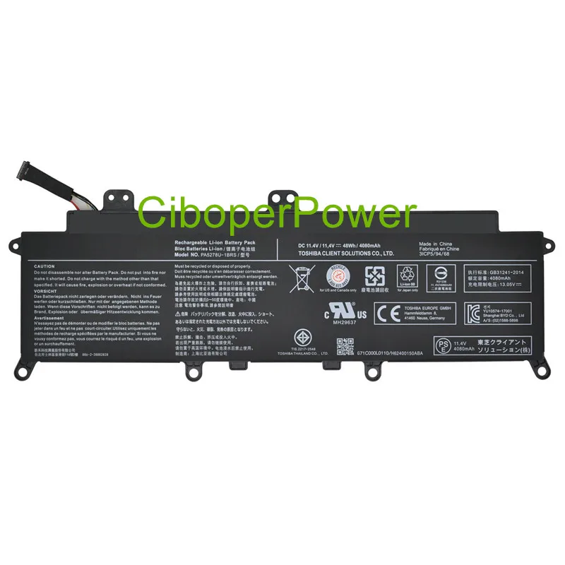 

Аккумулятор 11,4 В 48 Втч PA5278U-1BRS PA5278U для X30-D X30-E PA5278U PA5278