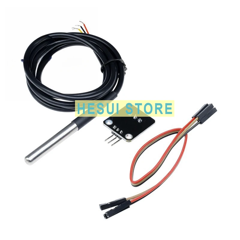Waterproof DS18B20 temperature sensor module kit