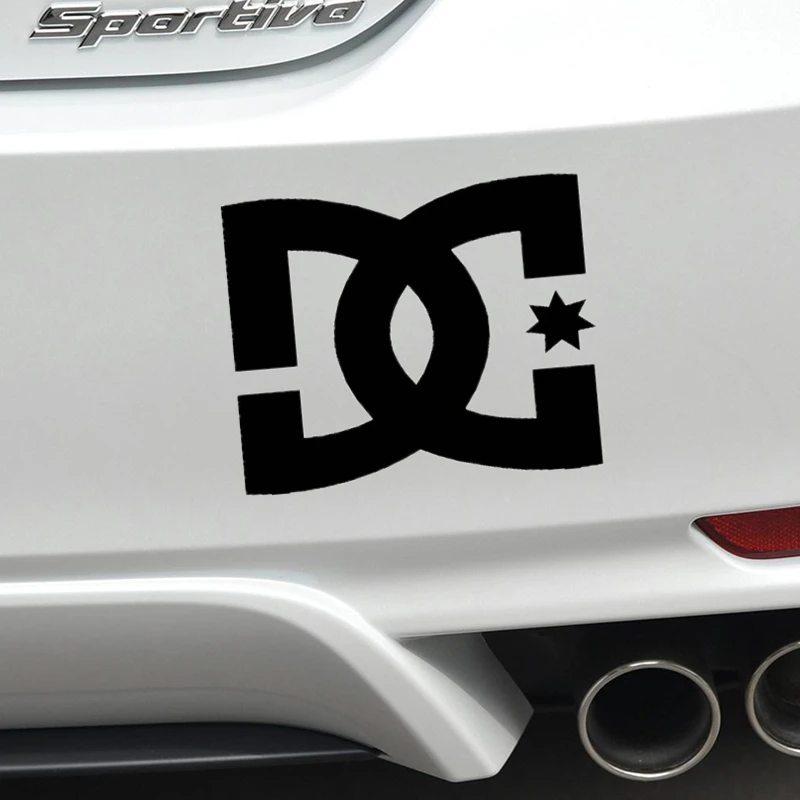 Adesivos para carro dc kenblock, decoração reflexiva para tampa do tanque de combustível, pára-brisa, tronco, para-choque, capacete de motocicleta, sk