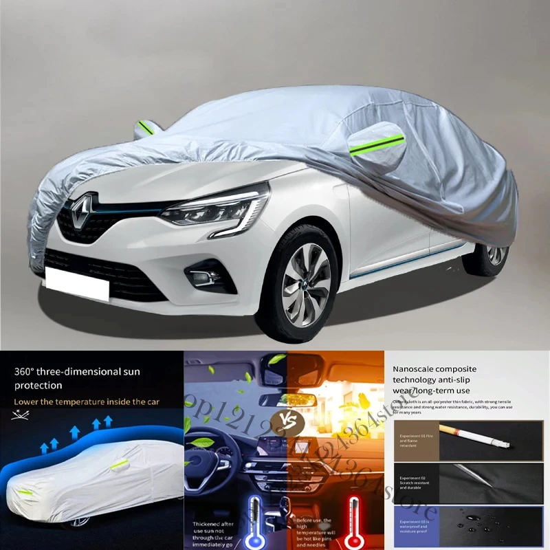 

For Renault-Clio Auto Anti snow Anti dust Anti-uv Anti peeling paint And Anti Rainwater 210t Car cover protection