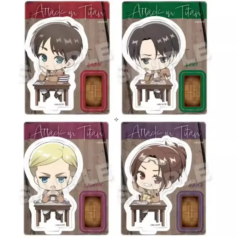 Anime Hanji Zoe Erwin Smith Levi Acryl Stand Pop Eren Yeager Game Mini Figuur Model Plaat Cosplay Speelgoed Cadeau