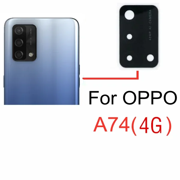 For OPPO A1K A35 A52 A72 A53 A54 A74 A93 A15 A15S A16 A8 F11 A9 F9 Pro Realme 5 6 Back Rear Camera Glass Lens Repalcement