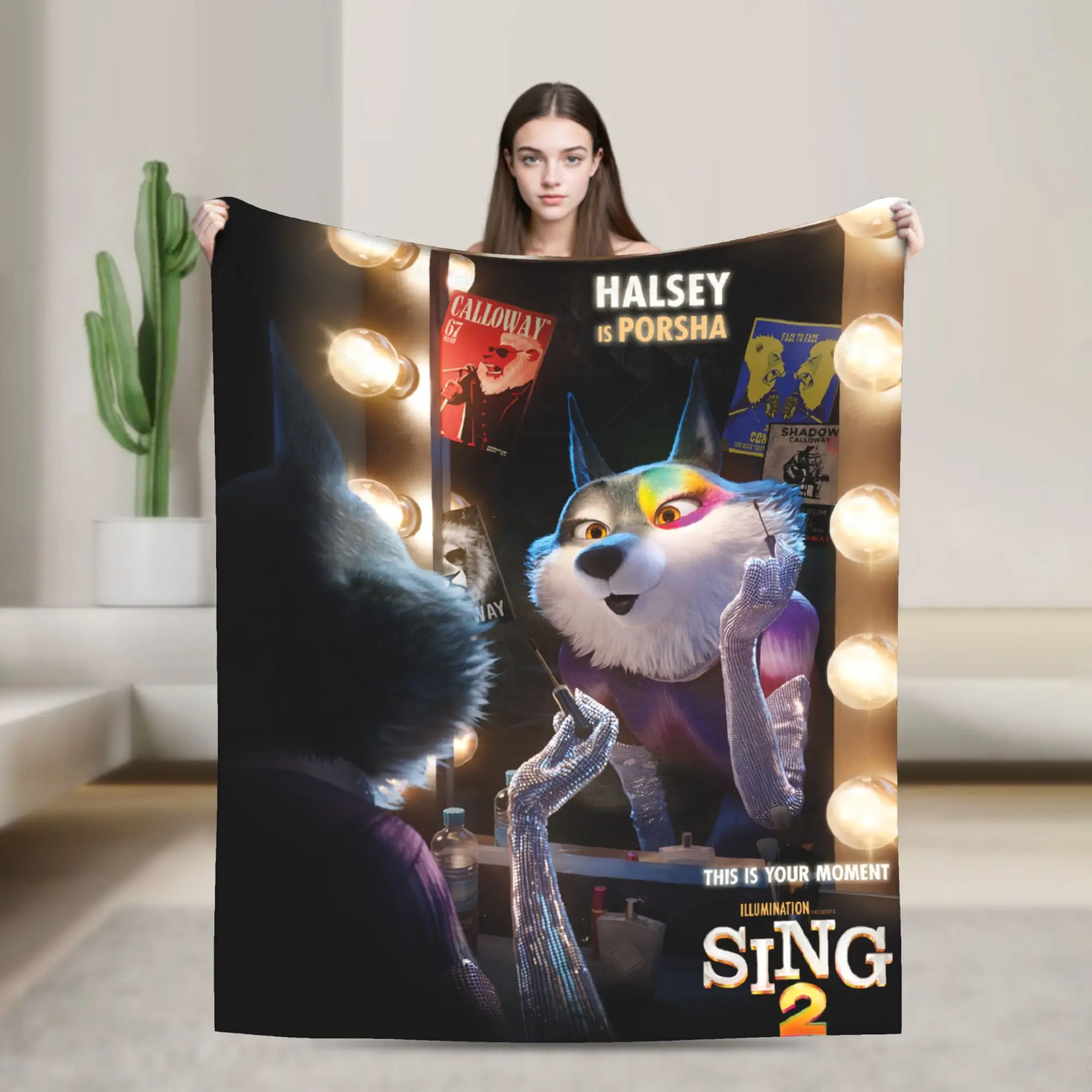 Sing 2 Movie Merch Blanket Super Soft Warm  Throw Blankets for Sofa 50x60 Inches Multiple Sizes Bedding Throws