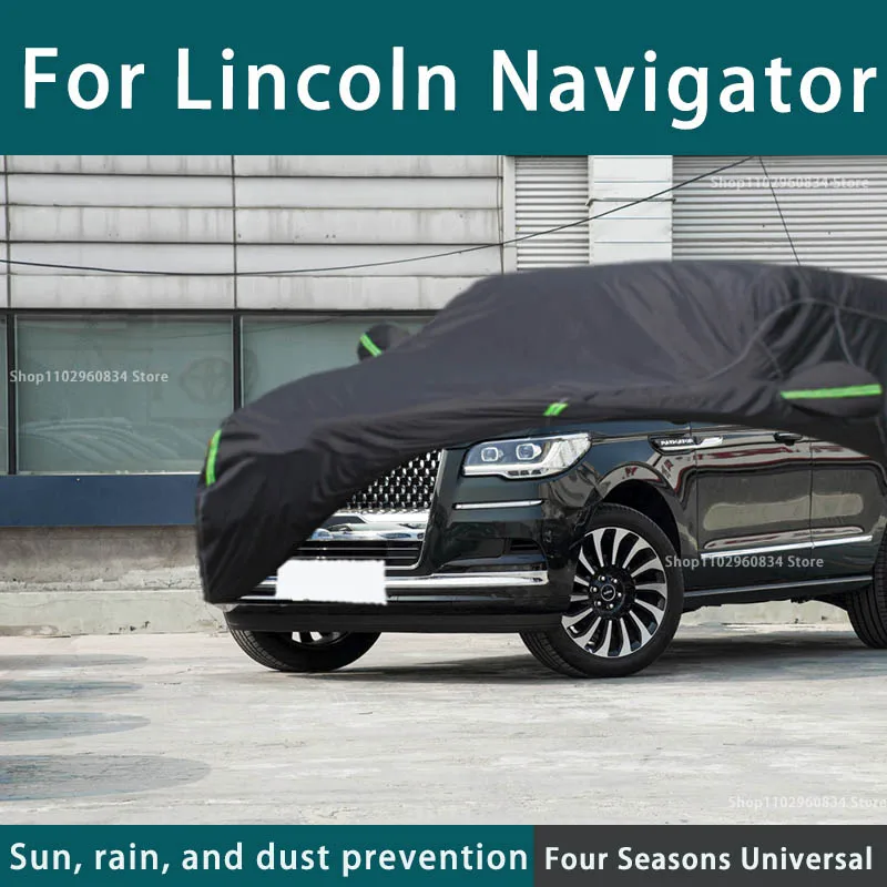 

Full car cover dust-proof outdoor indoor UV protection sun protection and scratch resistance For Lincoln Navigator Car umbrella