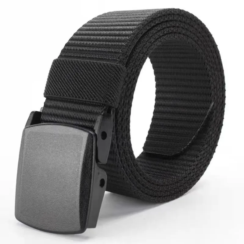 Men's Automatic Buckle Nylon Belt Outdoor Casual Canvas Belt Training Nylon Tactical Belt Multifunctional Tactical Canvas Belt
