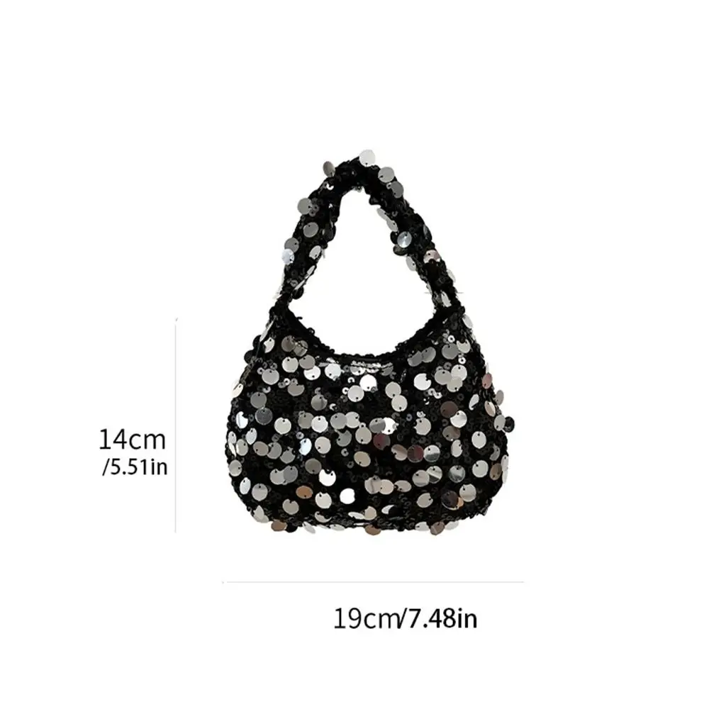 Saco de pano de lantejoulas para celular, Bolsa Blingbling, Bolsa de maquiagem, Bolsa axilas, Viagem, Moda