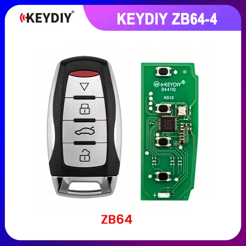 KEYDIY KD ZB64 ZB64-4 Universal Smart Remote Key 4 Buttons for GWM Great Wall Type