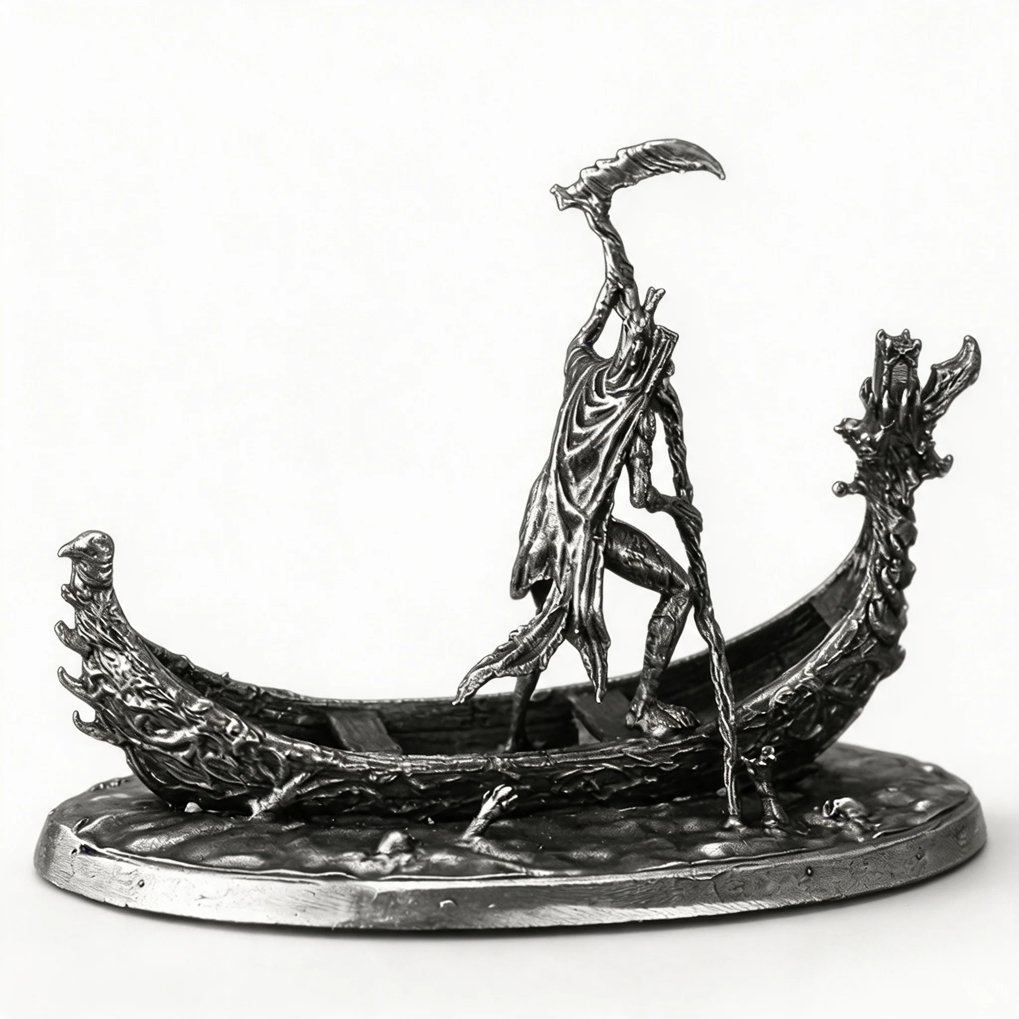 Metal Charon Greek Mythology Figure Collectible Statue Car Interior Decor Desk Home Office Gift for Men Myth Lover