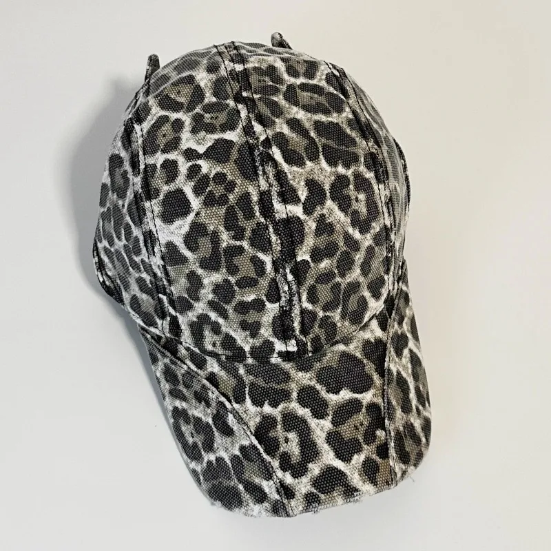 Deep Top Reverse Wear Design Velcro Canvas Fabric Washed Soft Top Camouflage Baseball Cap Deepened Brim Baseball Cap Men