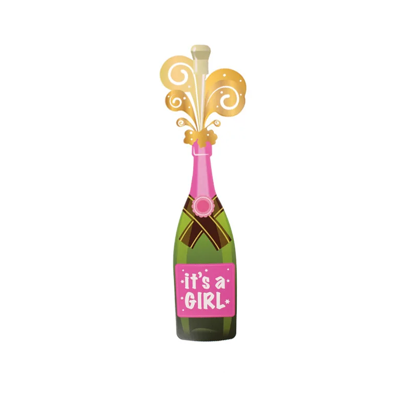 19pcs Pink Lovely It\'s a Girl Photobooth Props for Baby Shower Accessories Newborn Girl Gift Party Favor Supplies