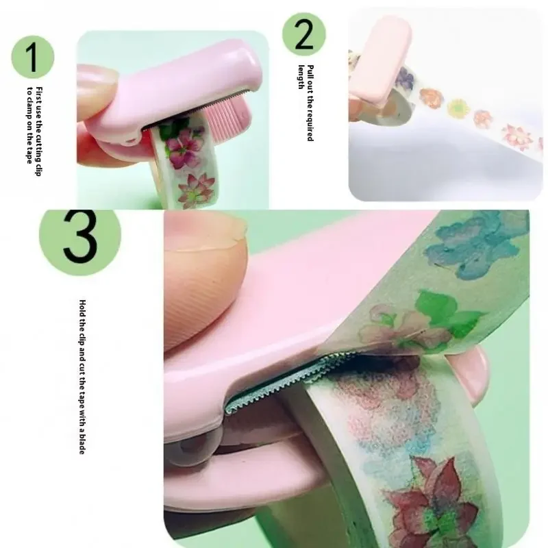 Mini coupe-ruban adhésif Portable pour Extension de cils, outils fendus, maquillage en plastique, fournitures d'extension de cils, distributeur