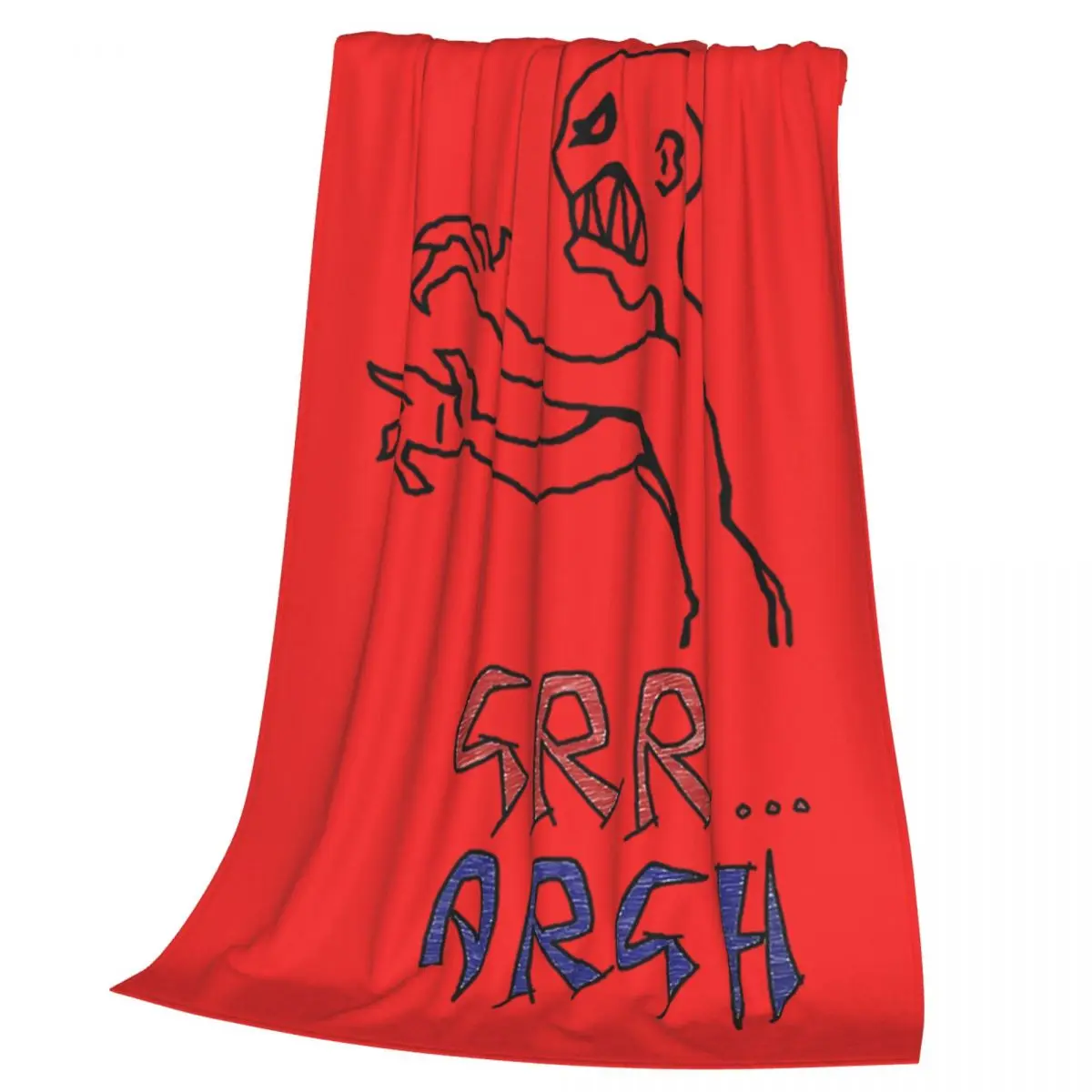 Grr...argh With Colour Blanket Soft Warm Flannel Throw Blanket Bedding for Bed Living room Picnic Travel Home Couch