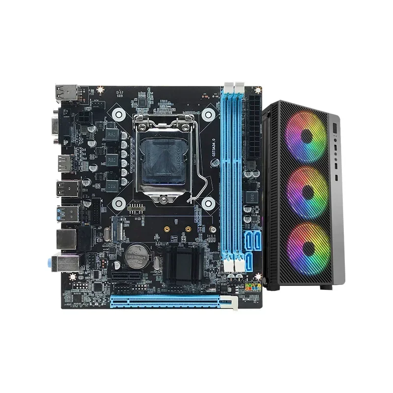 The new H81 computer motherboard with 1150 pins supports fourth generation I3 I5 I7 DDR3 dual channel 16GB