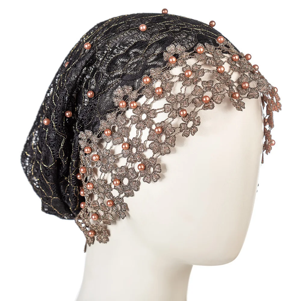 

Women Lace Mesh Turban Hijabs Chemo Cap Hat Head Wraps Ladies Beanies Hair Loss Bandanas Bonnet Headscarf Bonnet Headband Mujer