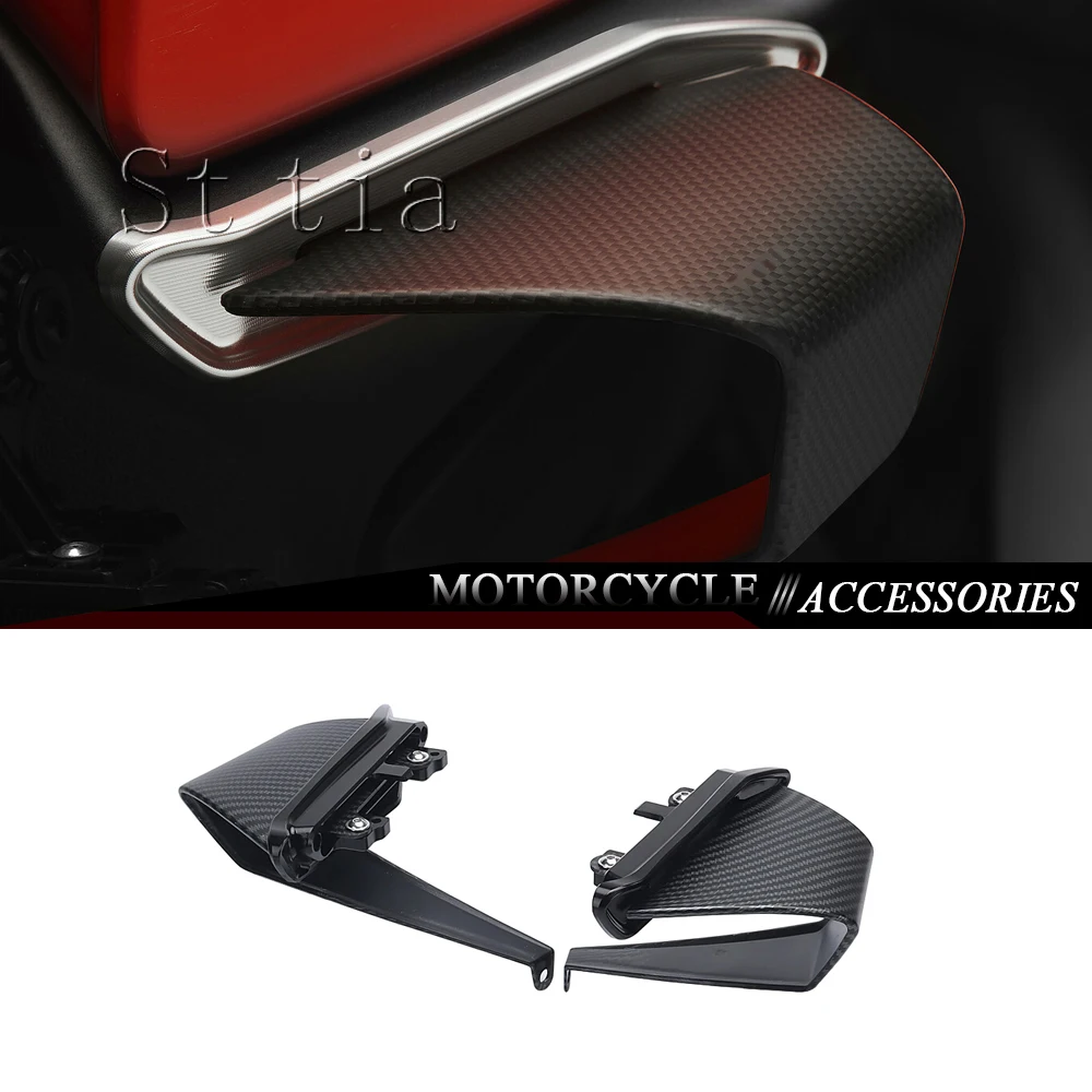 

Мотоциклетное крылышко из углеродного волокна, аэродинамическая лопатка, комплект бокового крыла для Ducati MONSTER 937 Plus SP Monster 950 2021 2022 2023