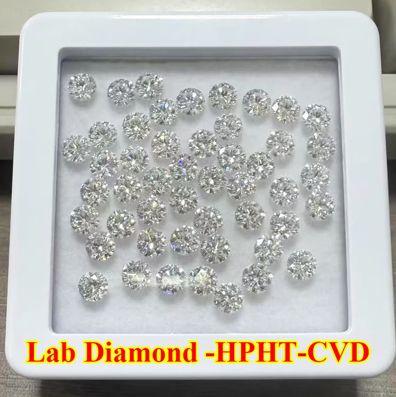 0,1-5CT HPHT CVD diamante cultivado en laboratorio sin número de certificado IGI probador de diamantes de paso interior para anillos collar pulsera diamante