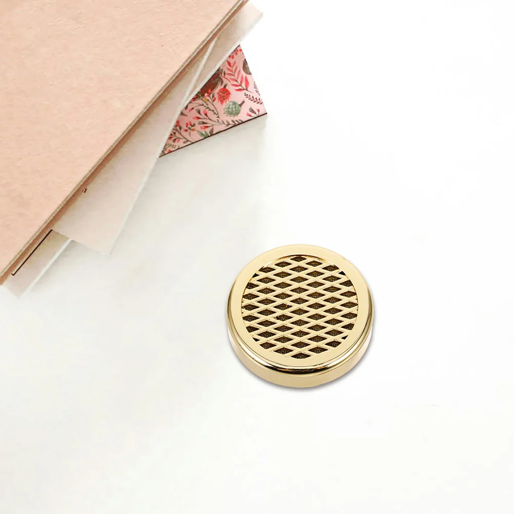 

2pcs Round Sheet Longlasting Moisture Retention Gold Design Portable Travel For Cigar Preservation Cigaretteette Moisture