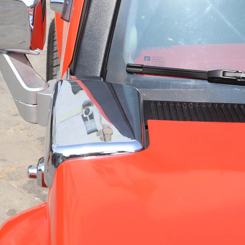 

Carbon Fiber for HUMMER H3 H3T 05-09 Air Intake Vent Chrome Cover Trim Bezel Cap Car Hood Side Decorative Cover Accessories