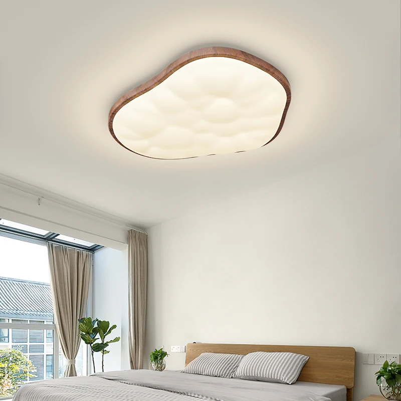 Nordic Creative Light Luxury Cream Wind Cloud Chandeliers Modern Simple Bedroom Study Living Room Full Spectrum Ceiling Lamp