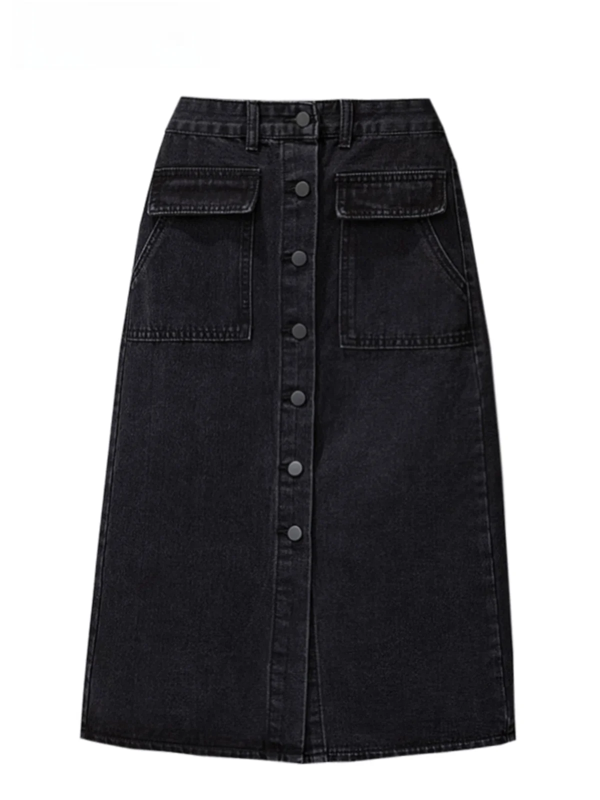

High Waist A-Line Denim Skirt for Pear aped Women Spring New Sle Casual Korean Version plus Size f Body Skirt