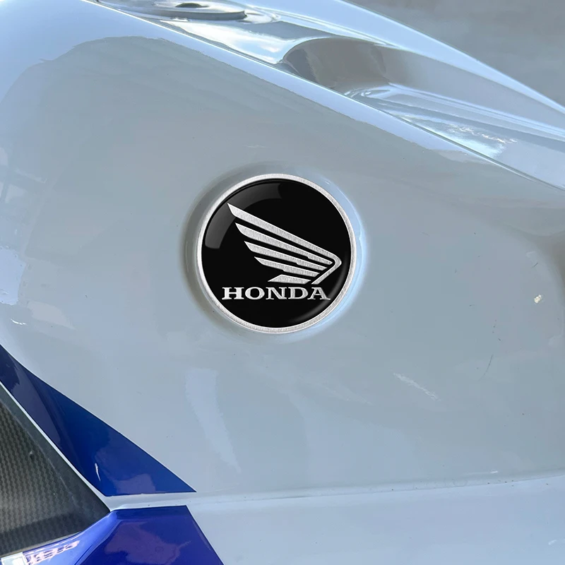 2 قطعة ثلاثية الأبعاد دراجة نارية تعديل سيارة ملصق معدن الألومنيوم ملصق مائي دائري دراجة نارية ملصقات لهوندا CRF CB CR XR CRM CBR 125R