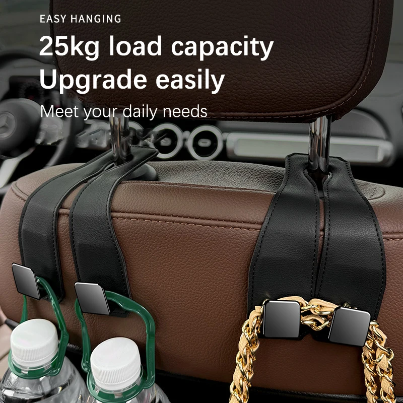 High Quality Car Headrest Hook Universal Car Seat Hook Strong Load-bearing Storage Hook Car Seat Headrest Hook Car Accessories