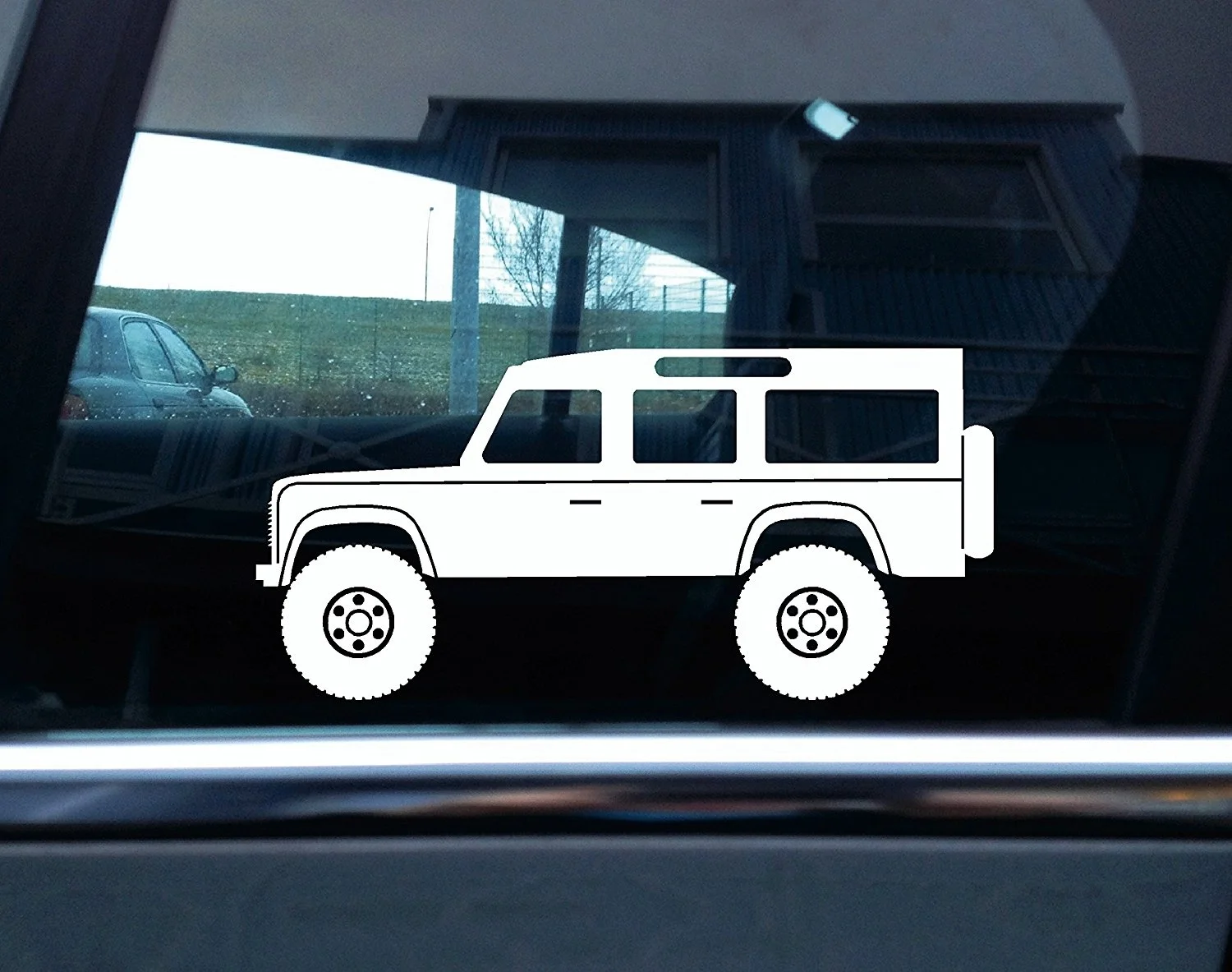 For Lifted Land rover Defender / 110 wagon off-road Silhouette sticker