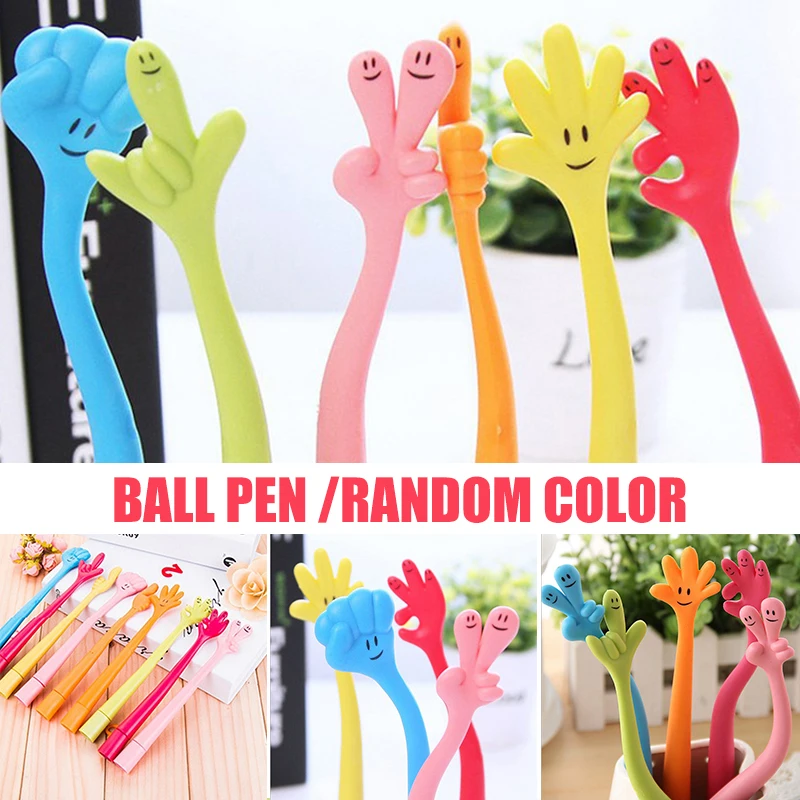 Cartoon Gesture Ballpoint Pen Multipurpose Bendable Pen Creative Stationery Great Gifts For Children Students