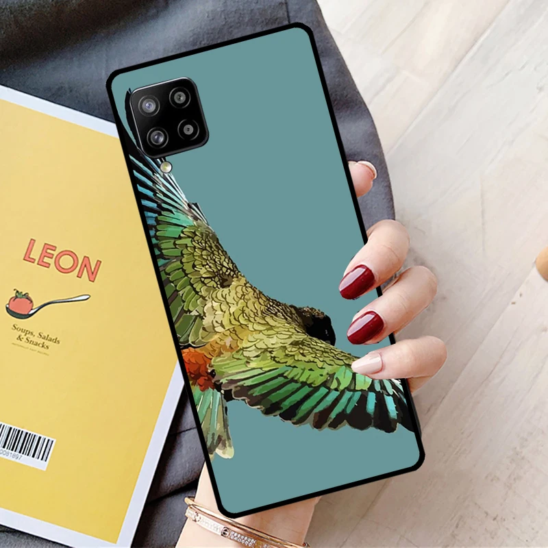 Animal Parrot Bird Case For Samsung Galaxy A53 A33 A13 A12 A22 A32 A42 A52 A50 A51 A71 A14 A24 A34 A54 Cover