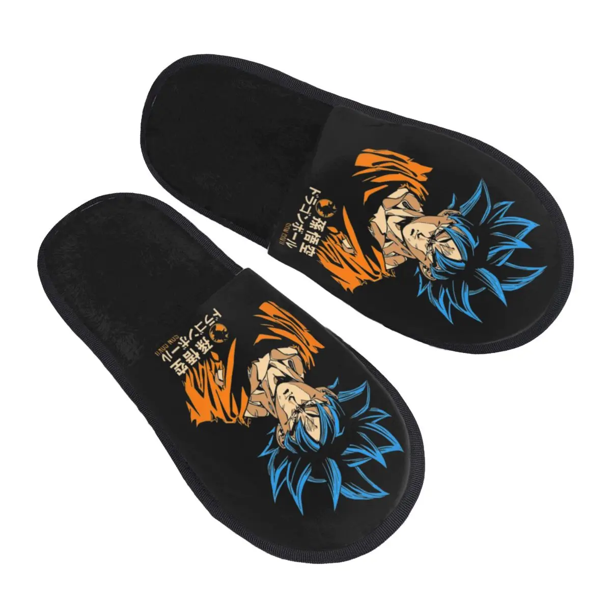 Dragon Ball DragonBall Z Goku Zapatillas de algodón para el hogar Zapatillas de algodón de espuma viscoelástica suave antideslizantes para interiores