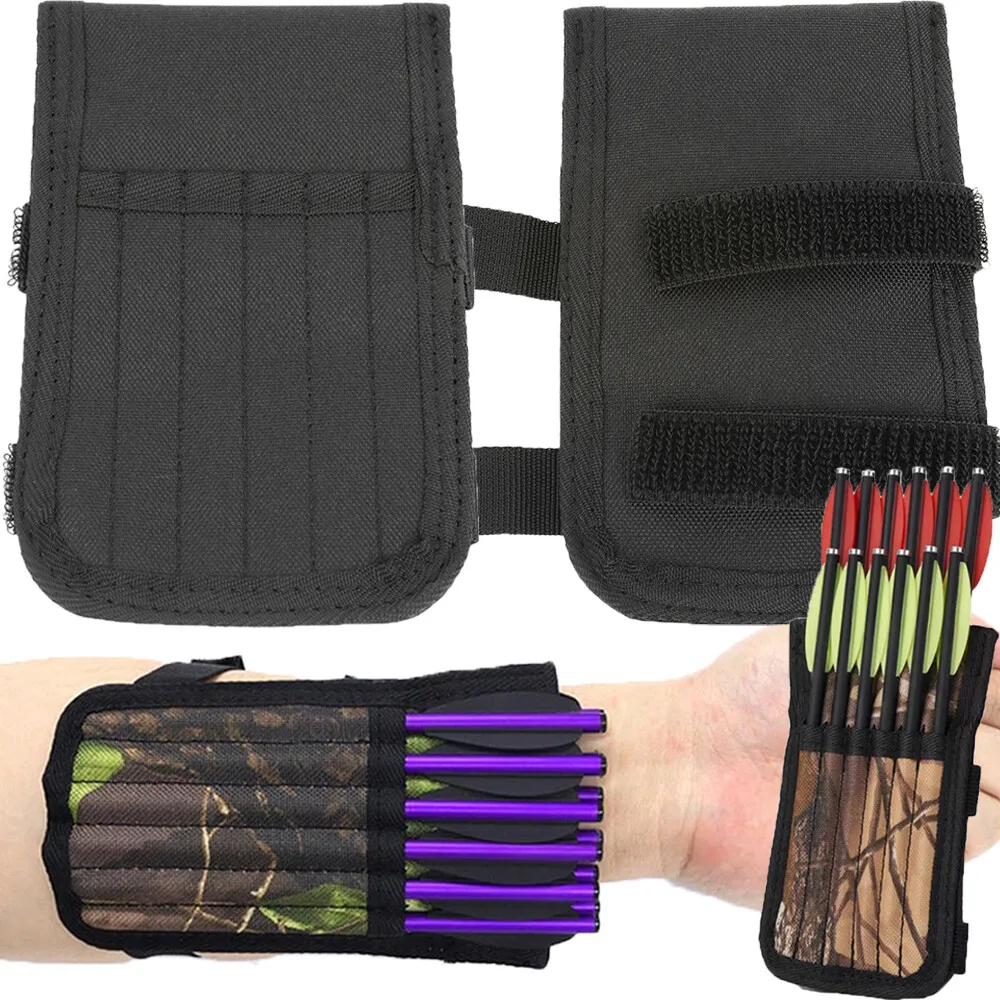 

Crossbow Hand-held Quiver Single/Double Layer Archery Short Arrow Bag Waterproof Cloth LH/RH Hunting Shooting Arrow Holder